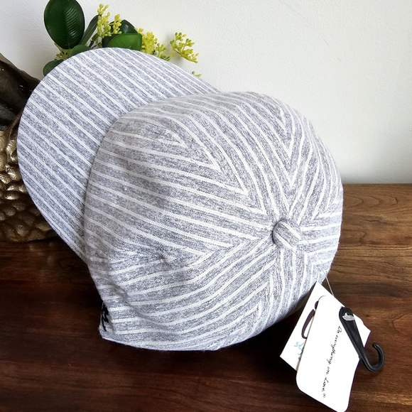 Do everything in love Women\'s Pinstripe 100% Cotton Striped Baseball Cap Blue main image 7